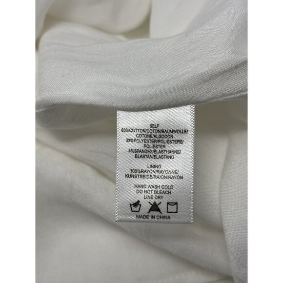 NWT Sunday in Brooklyn Anthropologie White Ruffle One Shoulder Mini Dress Sz S - Picture 8 of 11